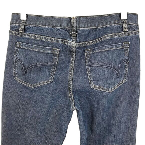 Fashion Bug Womens Boot Cut Jeans Size 10 Dark Blue 30x31 - Picture 4 of 8